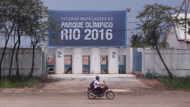 The under-construction Rio Olympic Park 