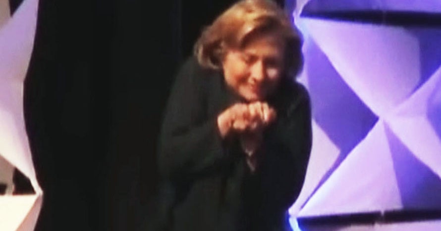 Shoe thrown at Hillary Clinton during Las Vegas speech CBS News
