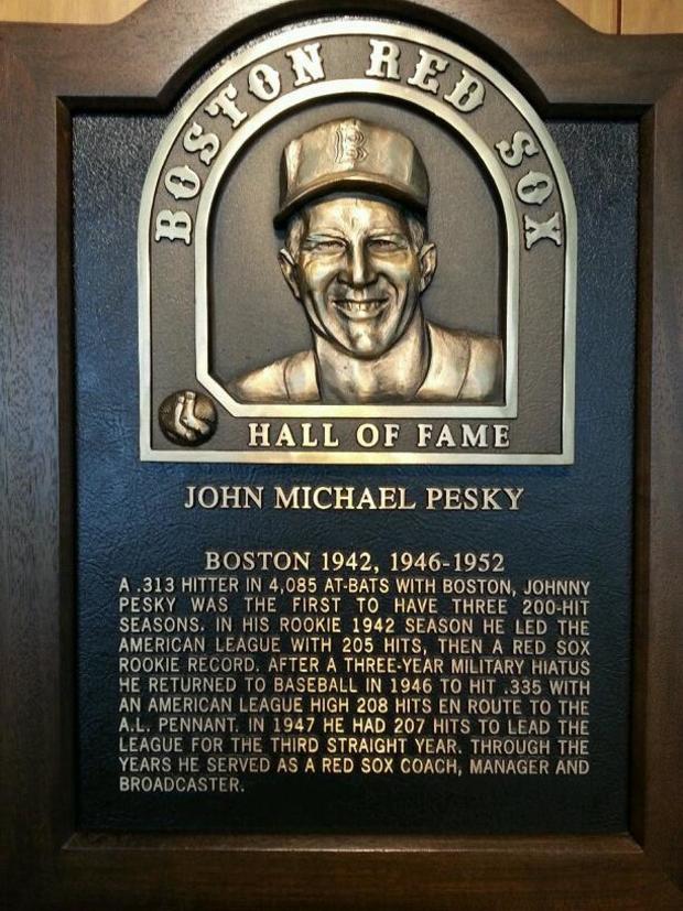 Sox hall of fame plaque 