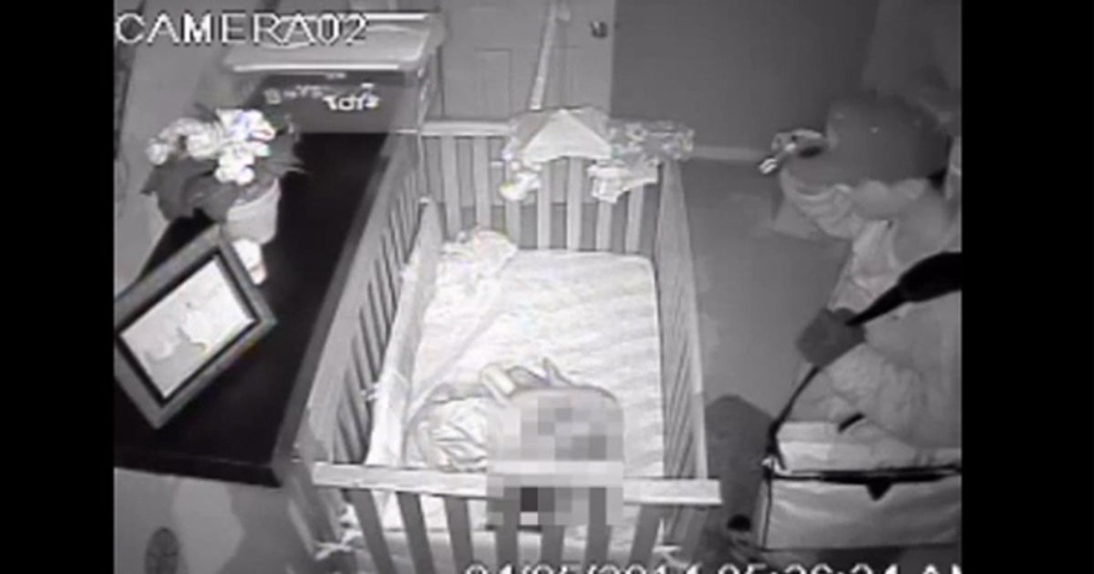 Surveillance video records burglar staring at sleeping 2-year-old in ...