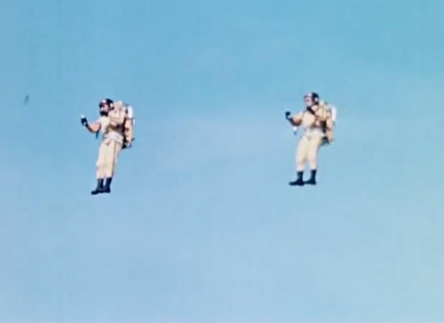 Jet packs in flight and fiction