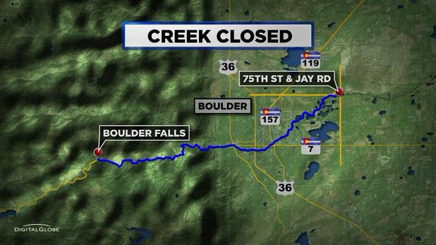 Boulder Creek Cleanup Map 