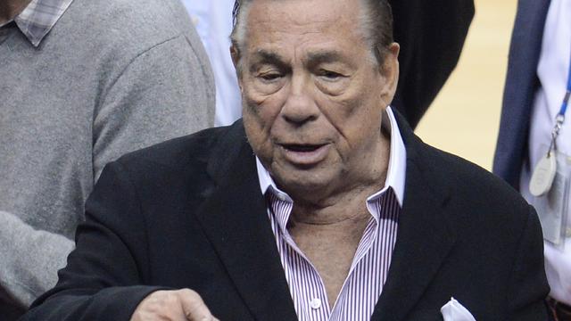 Los Angeles Clippers owner Donald Sterling at NBA playoff game between Clippers and Golden State Warriors on April 21, 2014 at Staples Center in Los Angeles 