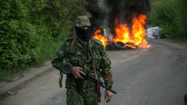 Ukrainian forces have moved to retake Slaviansk 