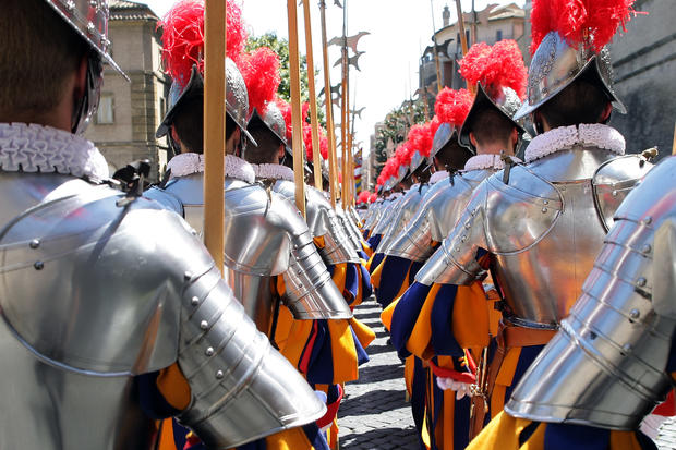 New recruits of the Vatican's elite Swiss Guard 