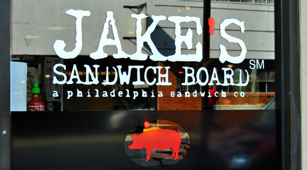 Jake's Sandwich Board (Credit, Michelle Hein) 
