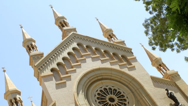 A general view taken May 15, 2014, shows St. Matthew's Catholic Cathedral near the Sudanese capital Khartoum. 