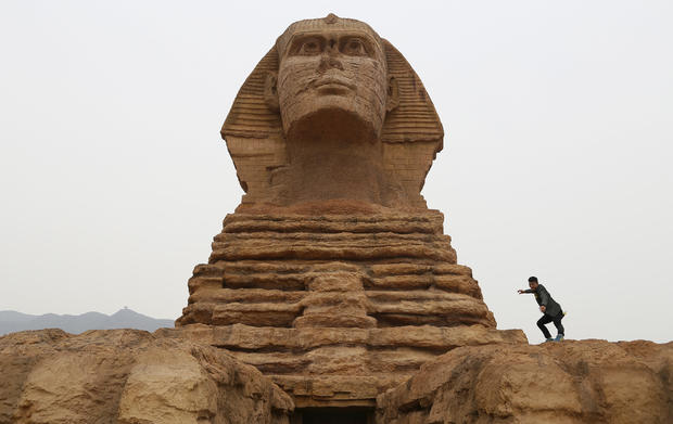Full-scale replica of the Sphinx 