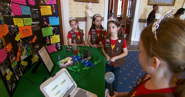 White House focuses on women at annual science fair - CBS News