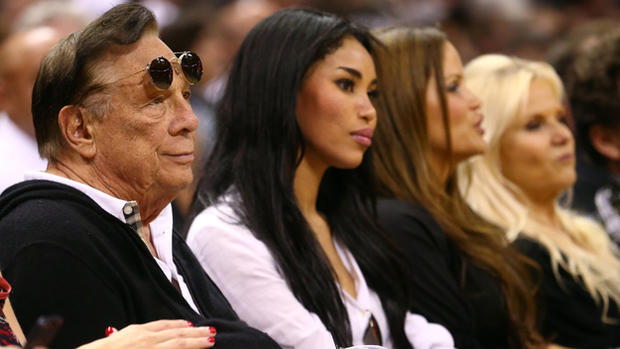 Donald Sterling of the Los Angeles Clippers and V. Stiviano 