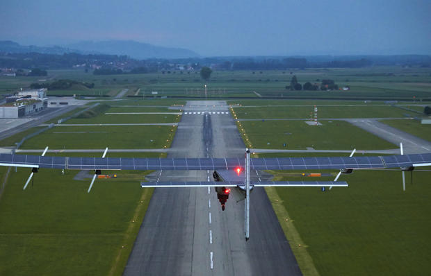 Solar-powered Solar Impulse 2 aircraft 