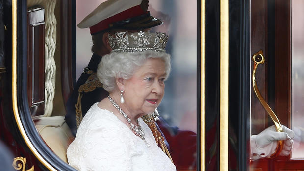 Queen Elizabeth II attends the state opening of Parliament 