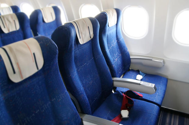 Airplane interior seats 