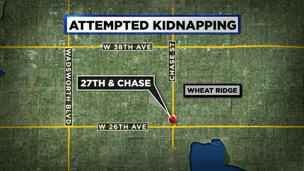 WHEAT RIDGE ATTEMPTED KIDNAPPING map 