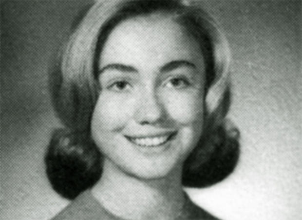 ​Hillary Rodham as seen in her 1965 yearbook from Maine South High School in Park Ridge, Ill. 