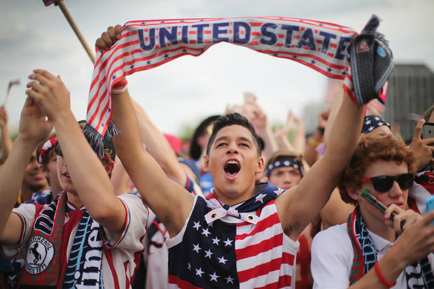 Soccer Fans Gather To Watch US's First World Cup Match Against Ghana 