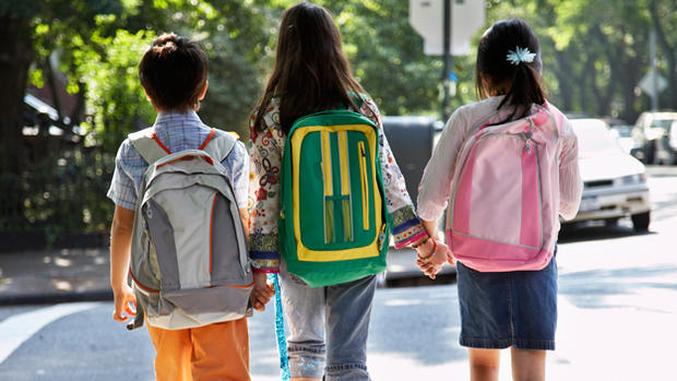 Kids Walking Home From School 