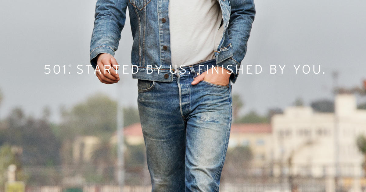 Serrated sprede Sober Levi's ads over the years