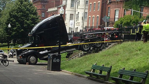 Boston Common Tractor Trailer Crash 
