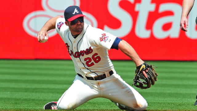 Atlanta Braves infielder Dan Uggla (26) during game against the