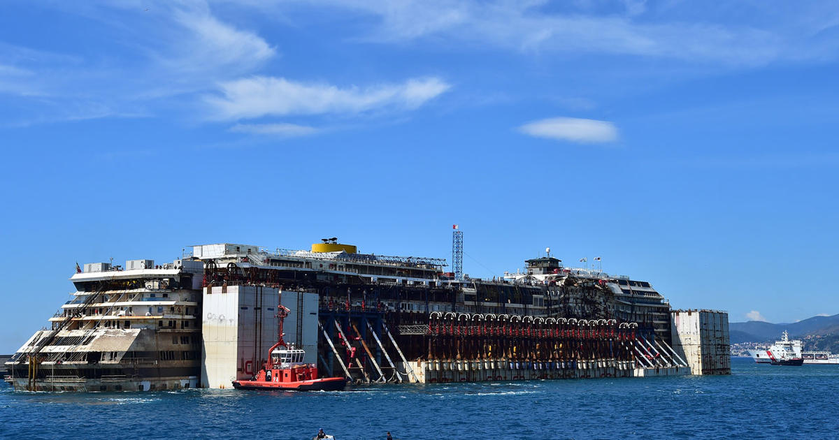 Costa Concordia Completes Its Final Voyage Cbs News