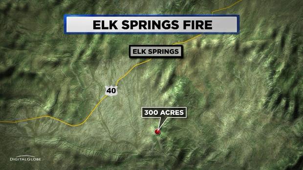ELK SPRINGS FIRE map 