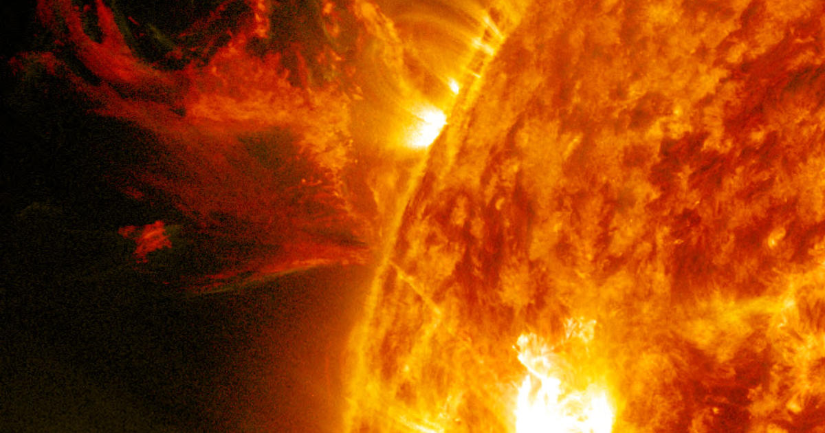 NASA video of solar flares will mesmerize you CBS News