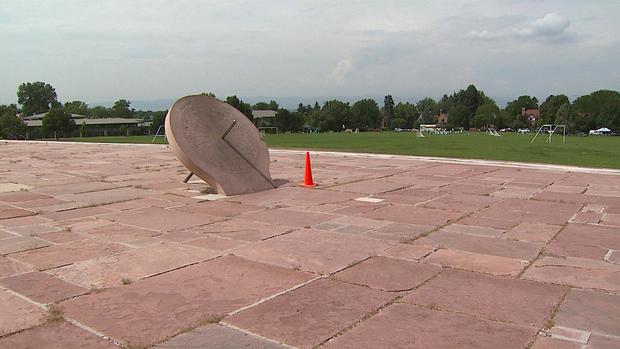 The sundial in Cranmer Park (credit: CBS) 