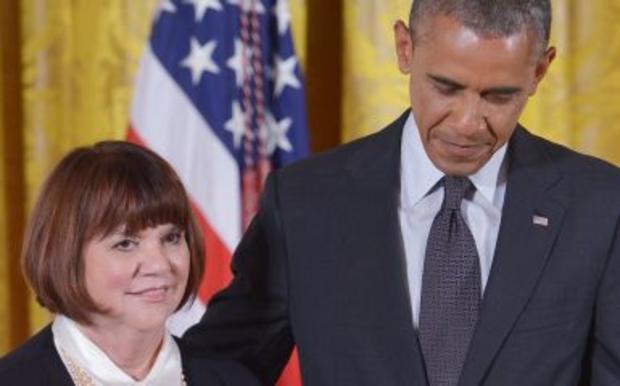 Linda Ronstadt and Barack Obama 