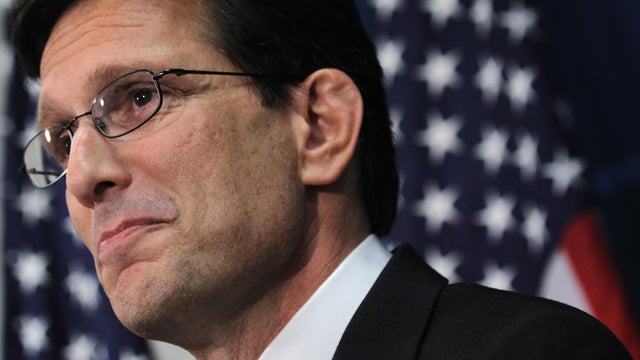 U.S. House Majority Leader Eric Cantor, R-Va., pauses as he speaks during a news conference June 11, 2014, on Capitol Hill in Washington after he had lost his primary to tea party challenger Dave Brat. 