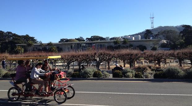 Heading for the California Academy of Sciences in Golden Gate Park (Credit, Laurie Jo Miller Farr) 