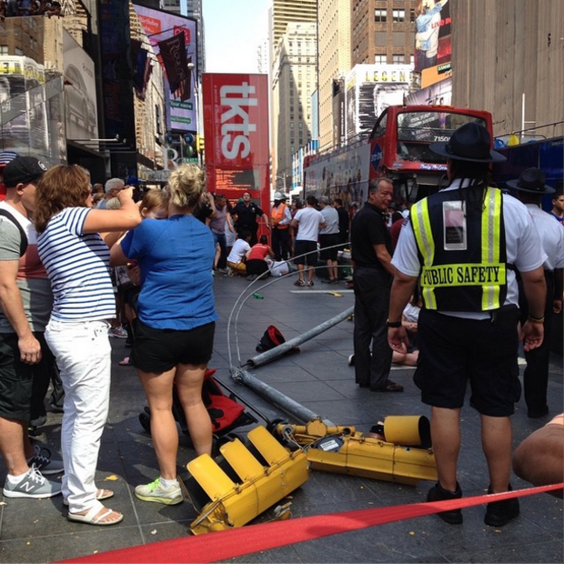 Times Square Bus Accident  