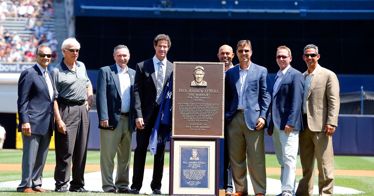 Yankees Honor Paul O'Neill With Plaque In Monument Park - CBS New York