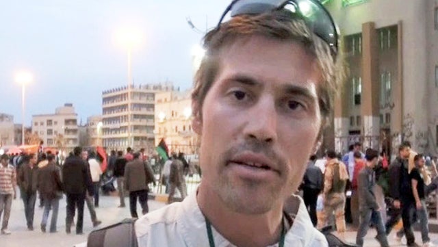 James Foley is seen in Benghazi, Libya, in a still from a 2011 video 