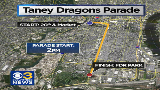 Taney Dragon Parade Route Map for web 