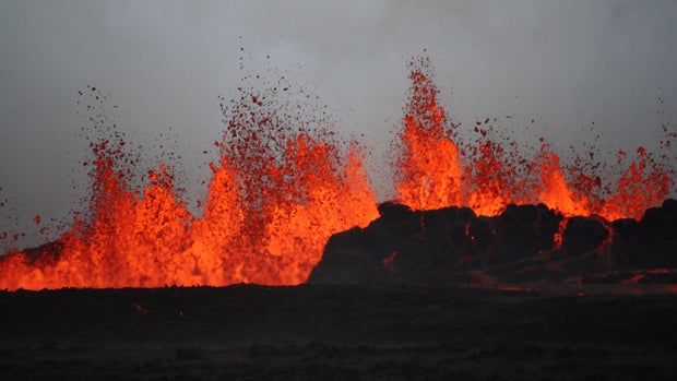 Iceland volcano comes to life