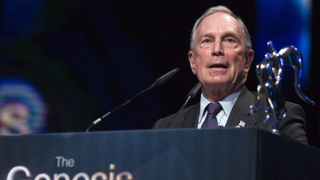 Former New York City Mayor Michael Bloomberg speaks at a ceremony where he was awarded the Genesis Prize in Jerusalem May 22, 2014. 