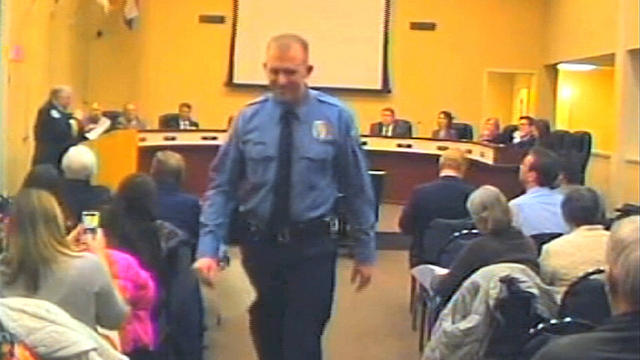 Officer Darren Wilson at a City Council meeting in Ferguson, Mo., Feb. 11, 2014 
