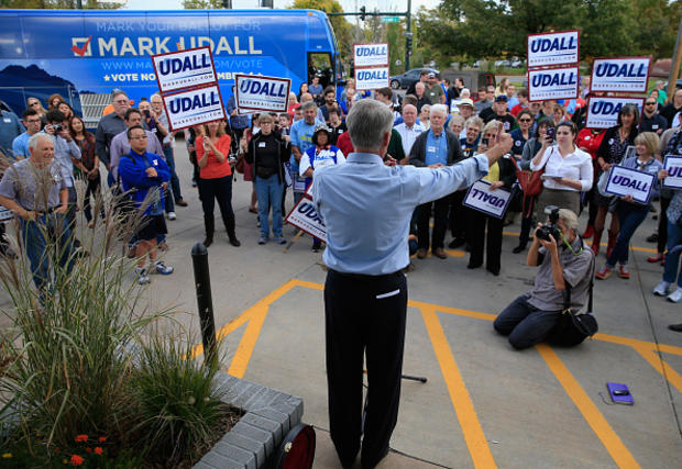 Sen. Mark Udall Holds Campaign Rallies In Denver Area 