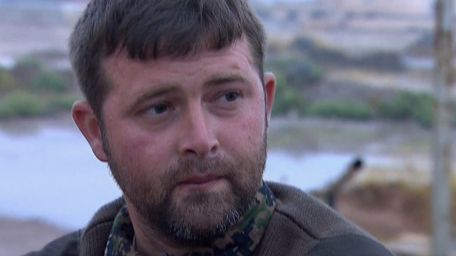 Mississippi resident Jeremy Woodard speaks to CBS News' Holly Williams in northern Syria 
