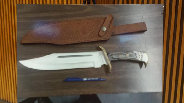 Knives seized from home of Zale Thompson 