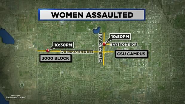 Fort Collins Assault Suspect Map 