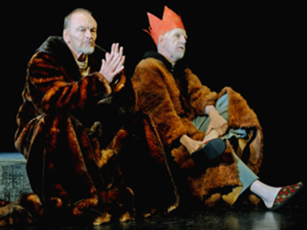 John Bell (L) playing King Lear and Pete 