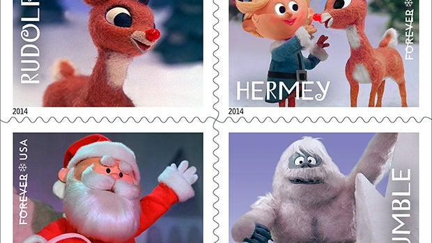 ​Four characters from the television special "Rudolph the Red-Nosed Reindeer" are being featured on U.S. Postal Service stamps for the 2014 holiday season. 