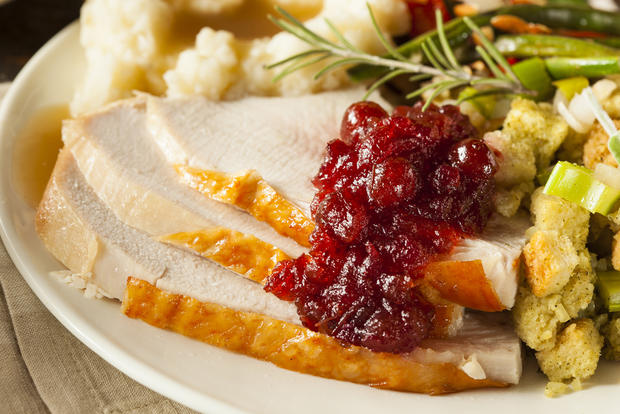 turkey thanksgiving dinner cranberry stuffing 
