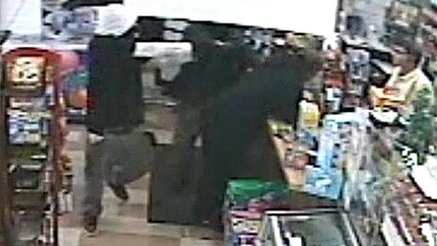 Thieves Approach Clerk 