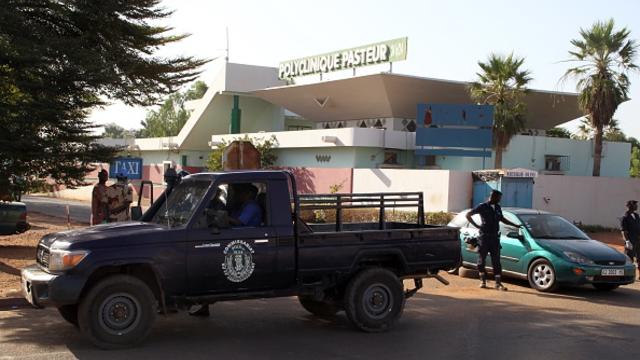 Health clinic in Bamako, Mali where patients are quarantined 