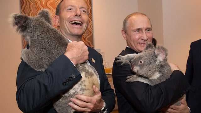 Tony Abbott Vladimir Putin 