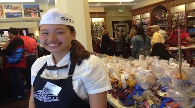 Shopping at Ghirardelli Square (Credit, Laurie Jo Miller Farr) 