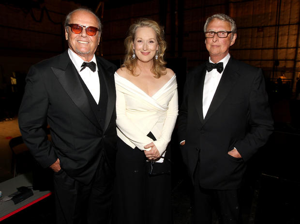 Mike Nichols with Jack Nicholson and Meryl Streep 